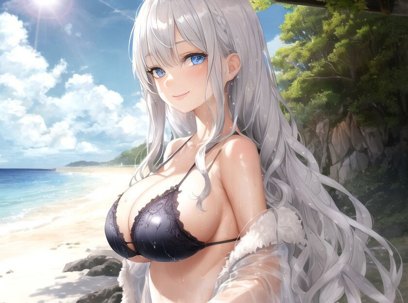 甘えん坊な銀髪巨乳メイドは幼馴染の旦那様に愛されたい〜ゼロ距離密着添い寝でこっそりラブ堕ち性活〜【バイノーラル/中出し/ラブラブ】 サンプル4ページ目