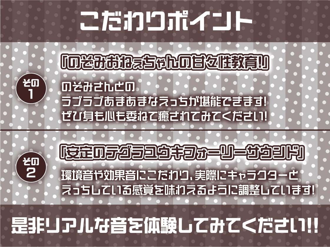 おねぇちゃんJKのぞみさんの耳元囁き深イキえっち【フォーリーサウンド】 サンプル7ページ目