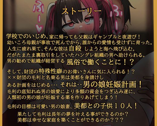 陰キャ男の娘風俗嬢が太客の妻になって妊娠？？ぼて腹男の娘ママ誕生！ サンプル2ページ目