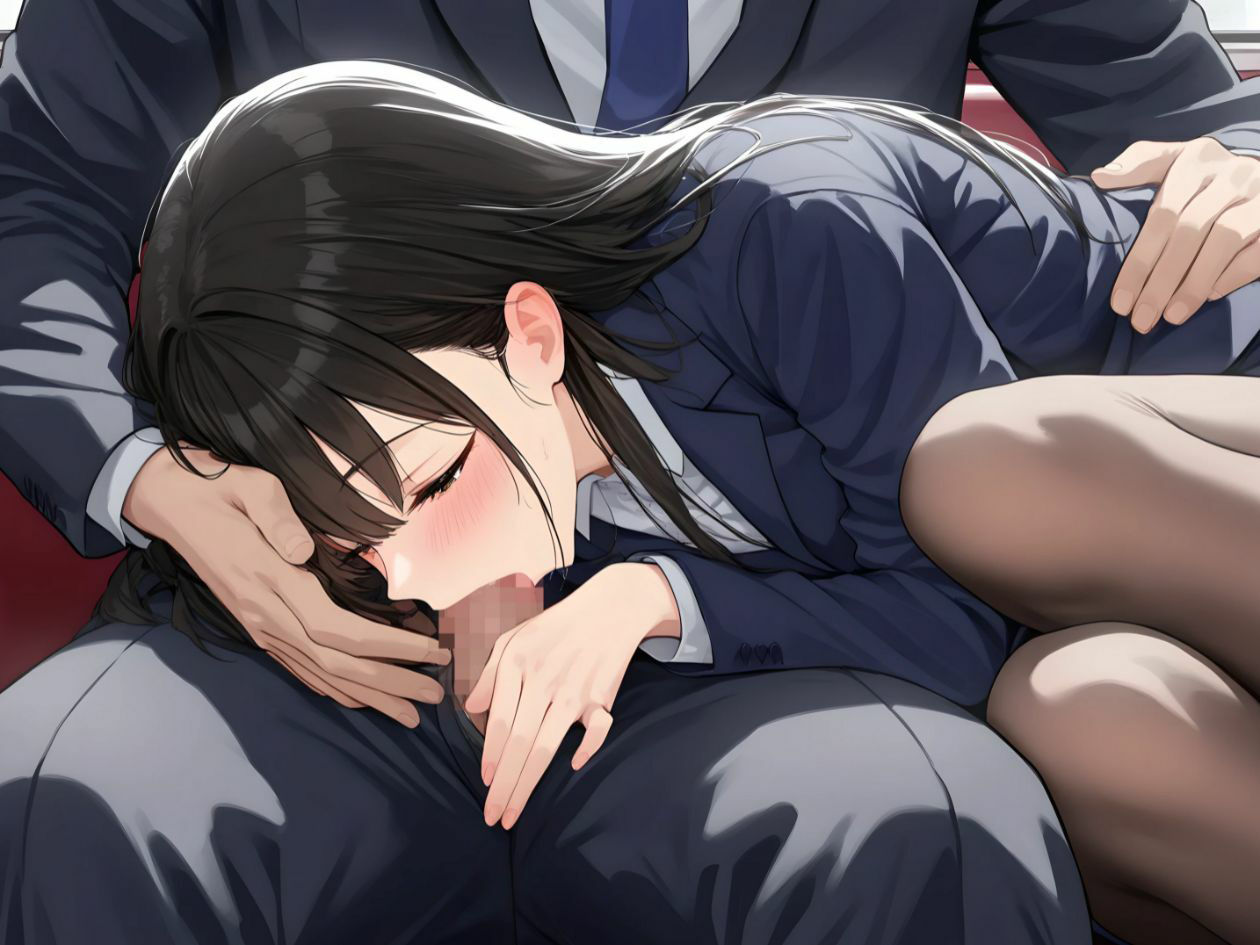 二人っきりのオフィスで後輩OLちゃんにフェラされる【KU100】 サンプル2ページ目
