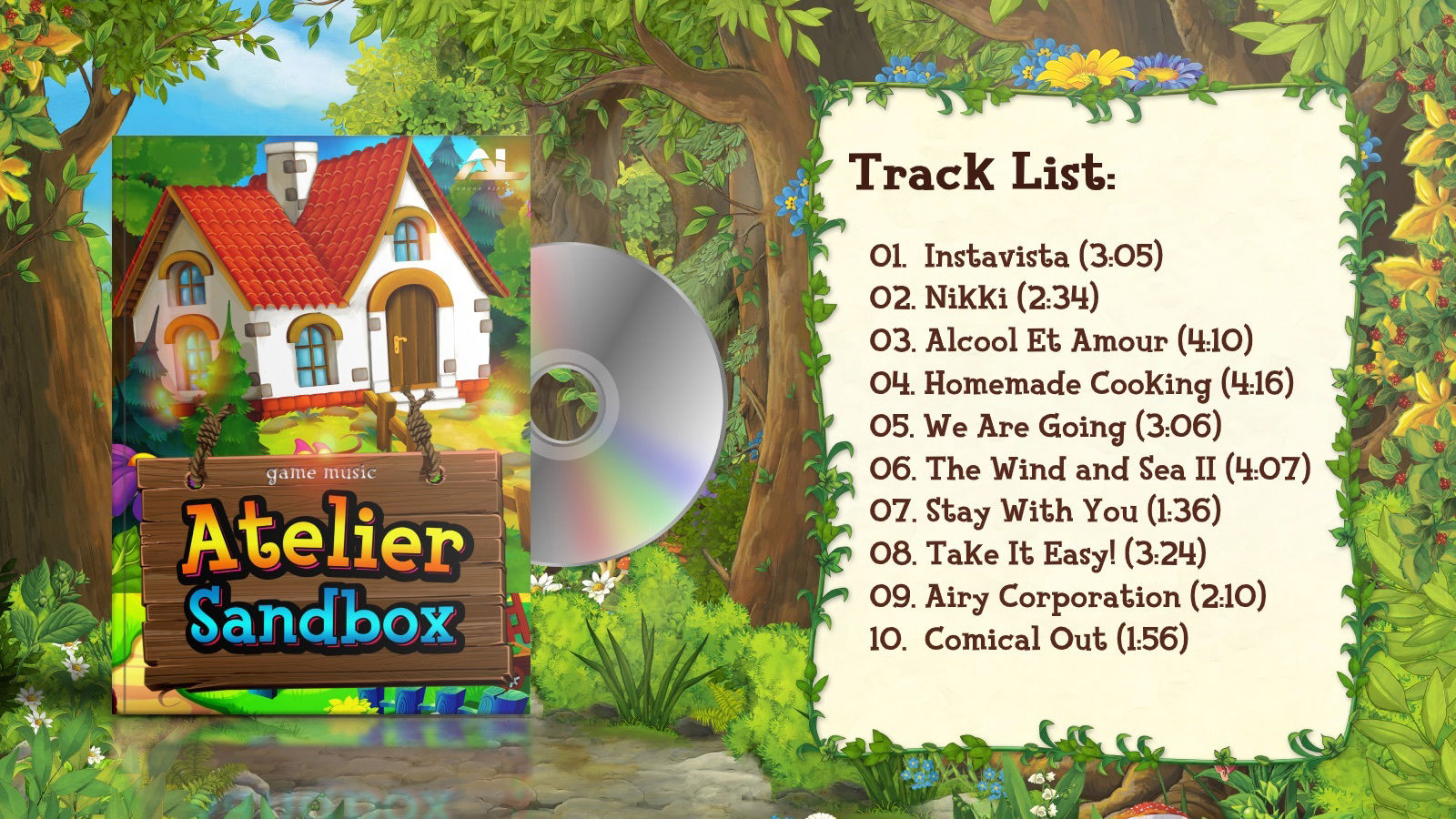 【BGM素材】Atelier Sandbox Game Music サンプル1ページ目
