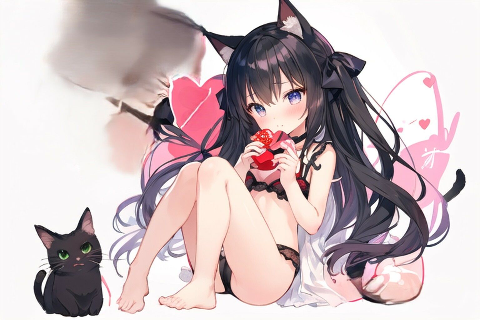 同棲している猫耳の女の子が、疲れたアナタにいっぱい甘えて、ちょっとイジワルに癒してくれる サンプル7ページ目