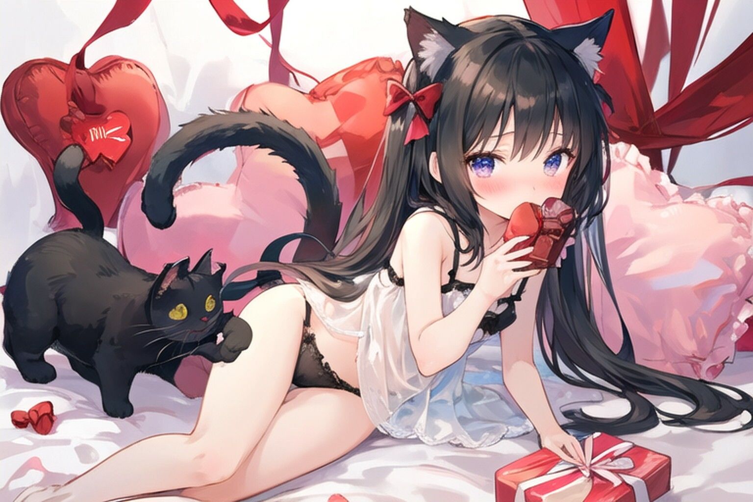 同棲している猫耳の女の子が、疲れたアナタにいっぱい甘えて、ちょっとイジワルに癒してくれる サンプル9ページ目