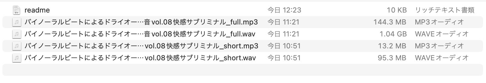 バイノーラルビートによるドライオーガズム誘発音vol8  快感サブリミナル サンプル1ページ目