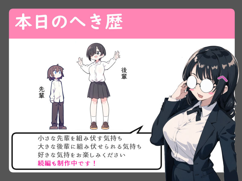 発情〜ムッツリスケベデカ後輩が二人っきりになった途端発情してグイグイくる件について〜 サンプル2ページ目