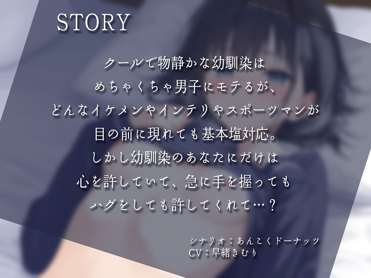クールで物静かで塩対応だけど僕にだけは全てを許してくれる幼馴染【KU100】 サンプル1ページ目
