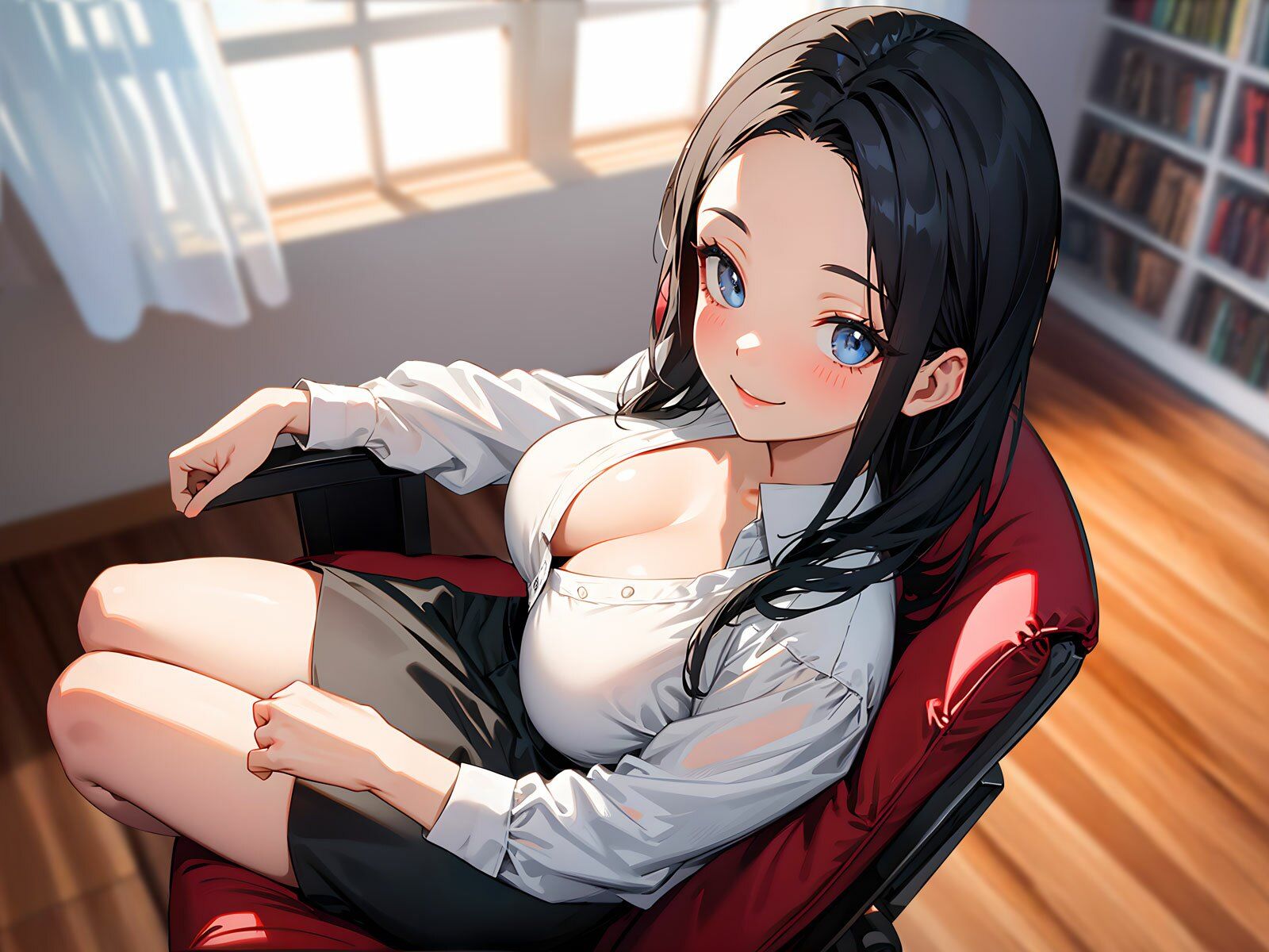 スケベ巨乳な家庭教師に淫語をねっとり囁かれたら…「ねぇ…内緒で先生のおまんことおちんちんを使って実習してみましょう♪」 サンプル4ページ目