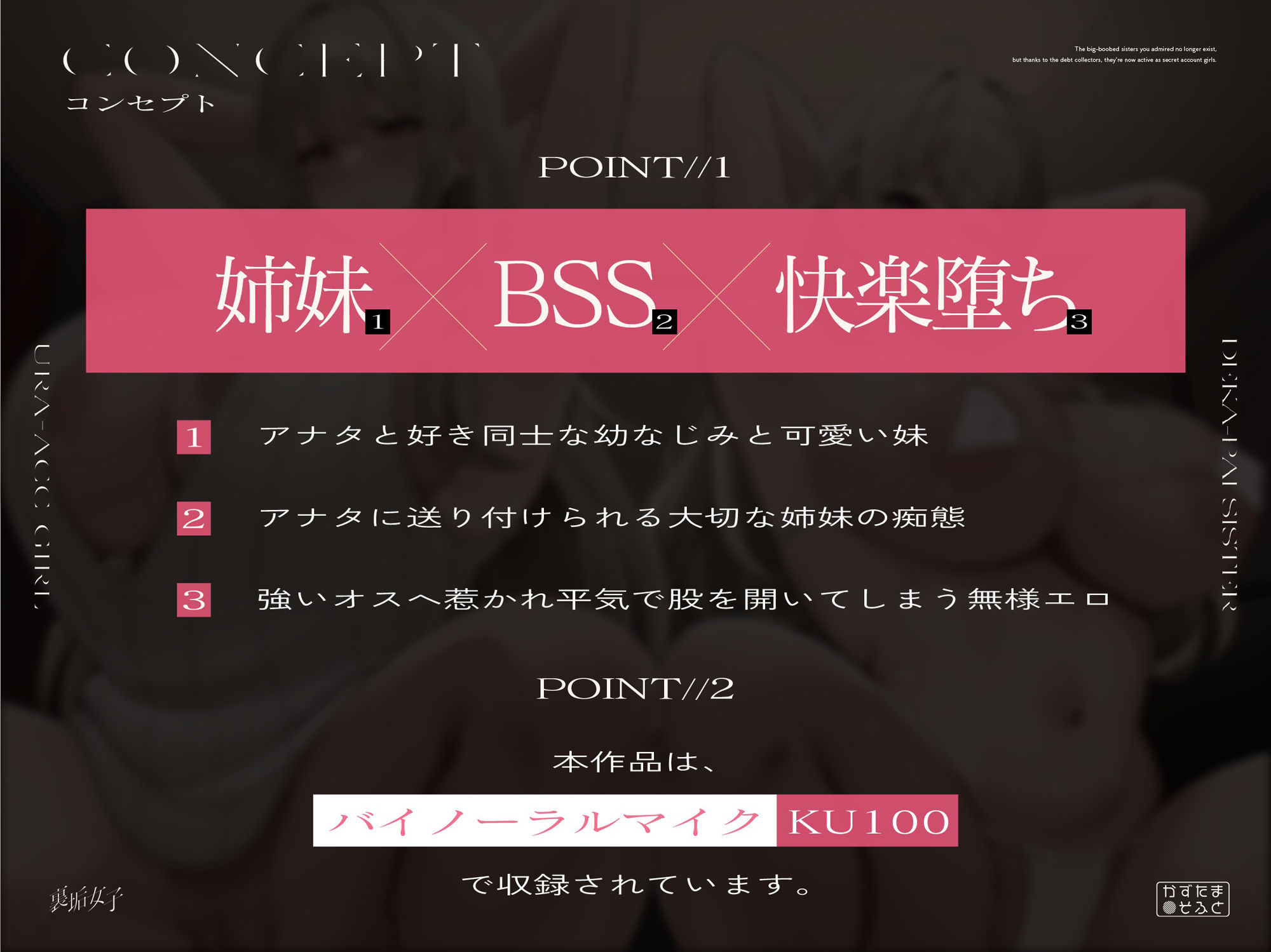 【BSS無様エロ】アナタが想うデカパイ姉妹は既にいません、借金取りのおかげで裏垢女子として大活躍です【KU100】 サンプル4ページ目