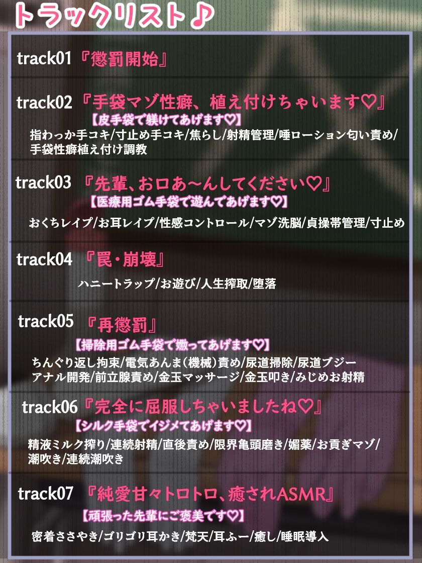 【KU100】『後輩風紀委員さんの手袋マゾ懲罰〜先輩はマゾに墜として私の玩具にしてあげます♪〜』 サンプル4ページ目