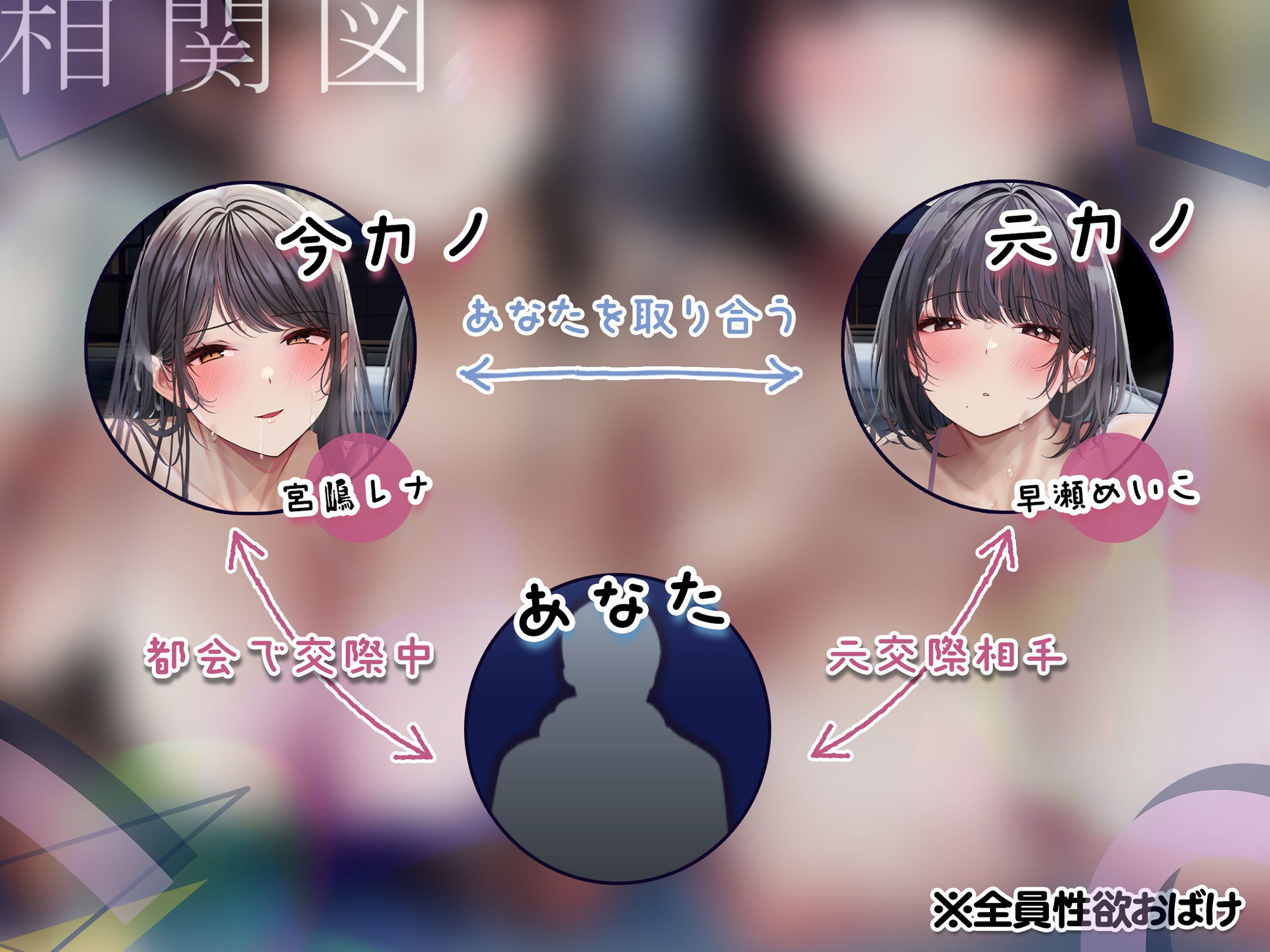 エロい（モト）カノ。〜♯ぼくにどっちがエッチかカラダで選ばせる彼女たちとのこと。〜 サンプル3ページ目
