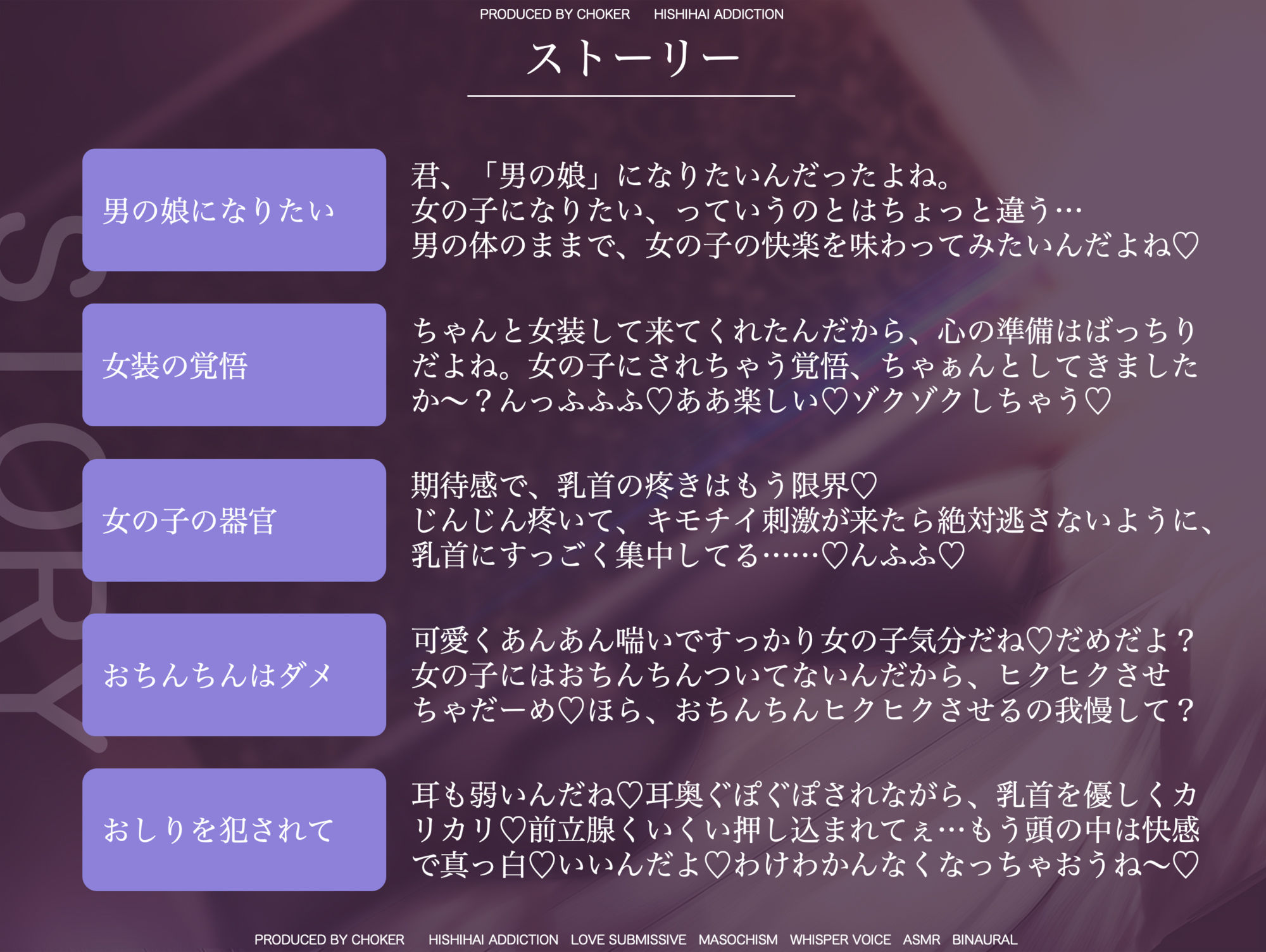 男の娘志願者のためのメス堕ちアクメ調教…SNSで有名なドS男の娘にメス快楽を徹底的に分からされる初心者女装男子♂ サンプル4ページ目
