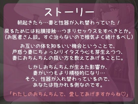 性器だけが入れ替わった夫婦の立場逆転犯●れセックス サンプル1ページ目