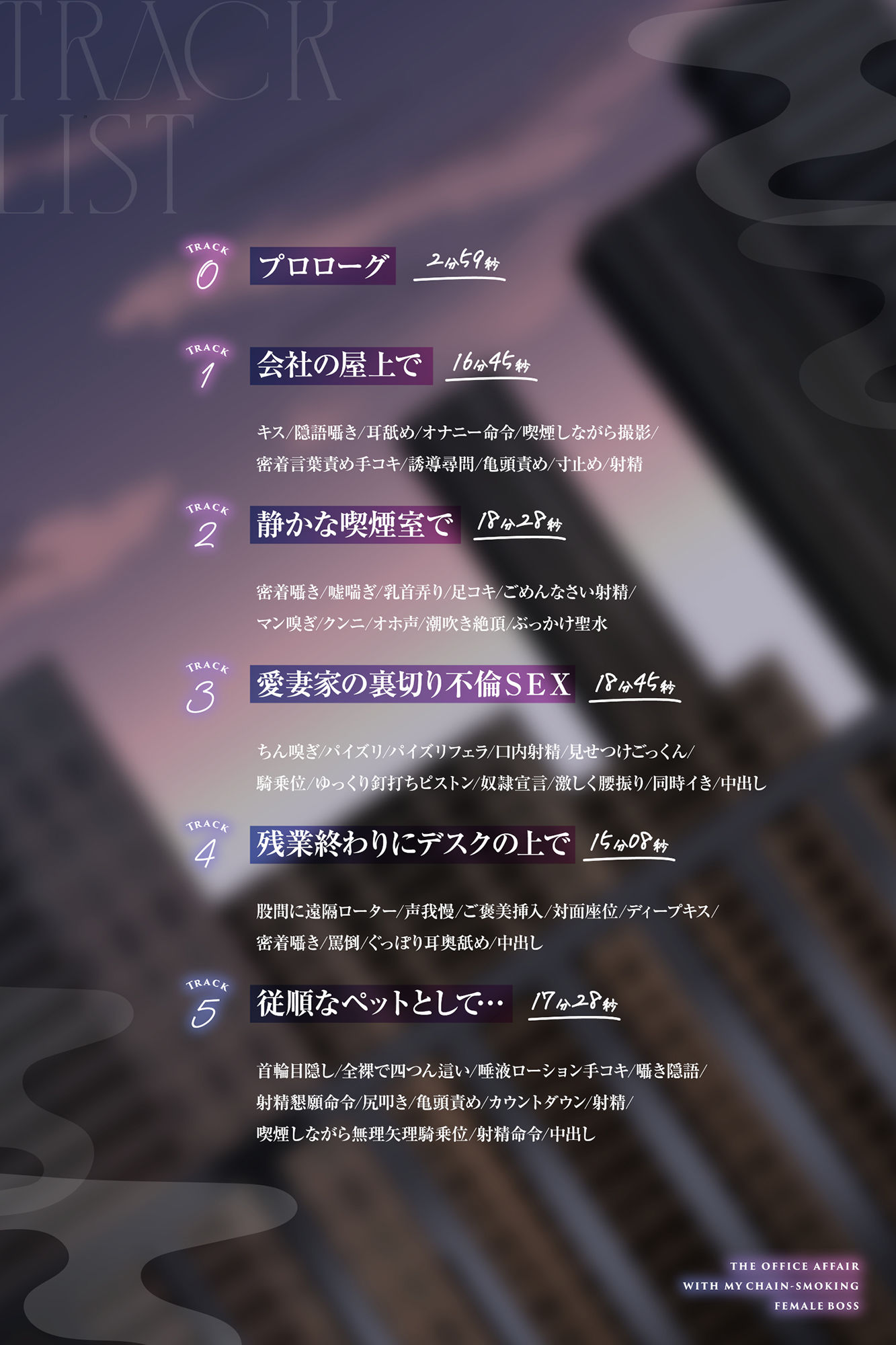 【全編男性受け】ヘビースモーカーな女上司と社内不倫性活【寝取られ】 サンプル3ページ目
