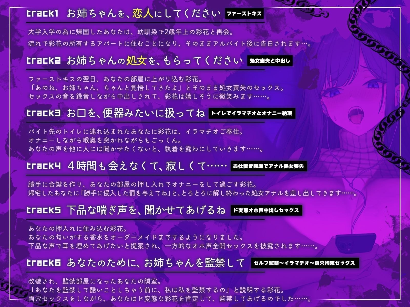 あなたに執着するお姉ちゃんの、両穴ぐちゅぐちゅド変態セルフ監禁生活♪【KU100収録】 サンプル3ページ目