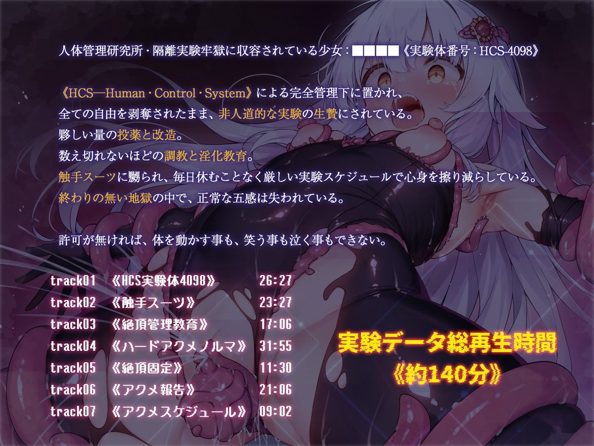 絶対服従プログラムIV  実験体4098  〜淫獄アクメ管理調教〜 サンプル2ページ目