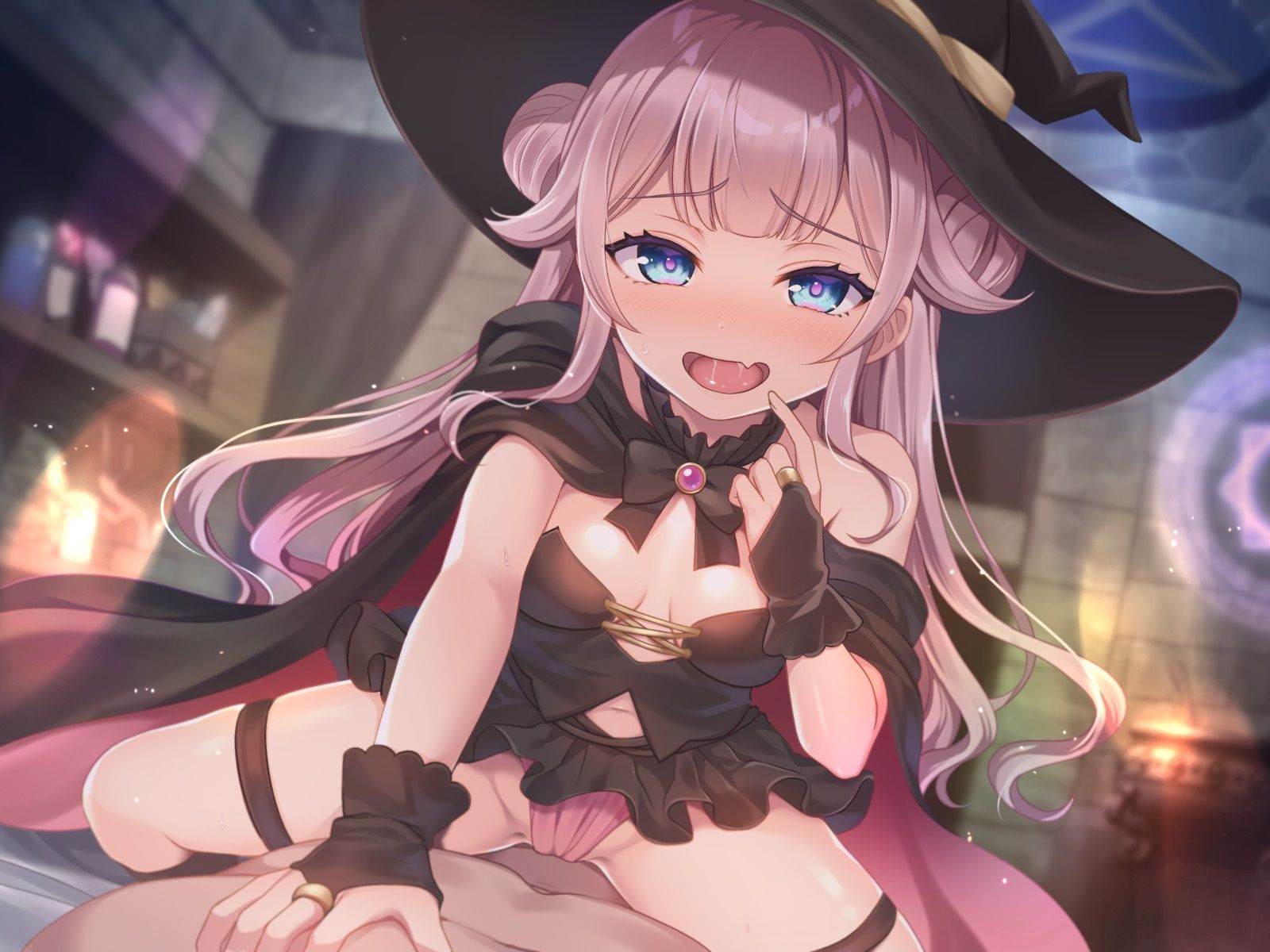 ロリババア魔女の魔力供給おねだり「先っぽだけでいいんじゃ…先っぽだけぇ…」 サンプル4ページ目