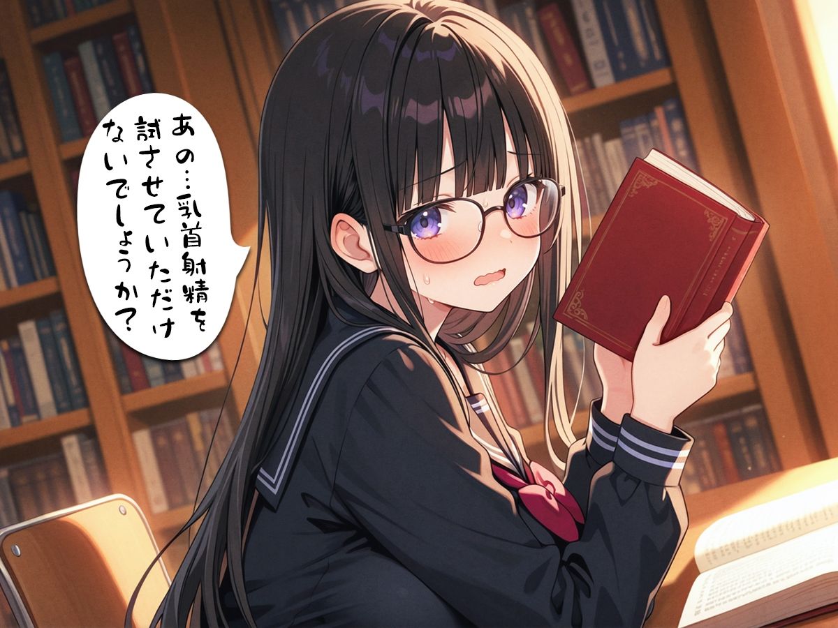 委員長は乳首射精に興味津々〜官能小説好きなむっつりスケベな委員長に乳首開発されちゃった〜 サンプル2ページ目