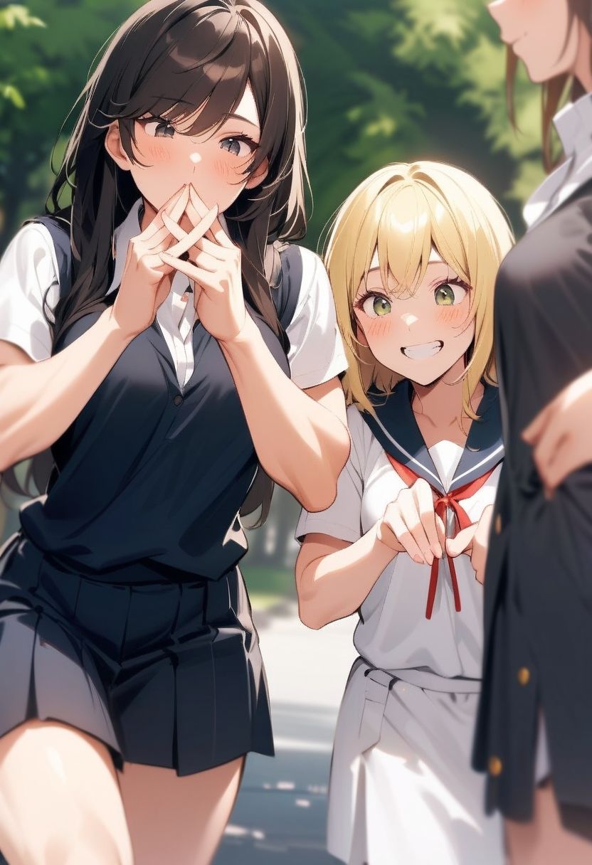 M男向けCFNMボイス  恥ずかしい短小包茎いじめ  女子校通学路編【第5話】公園で全裸にされて虐められている所にやって来た年上の女子校生に粗末なチンポを笑われ…恥ずかしいオナニー動画まで見られてしまう サンプル3ページ目