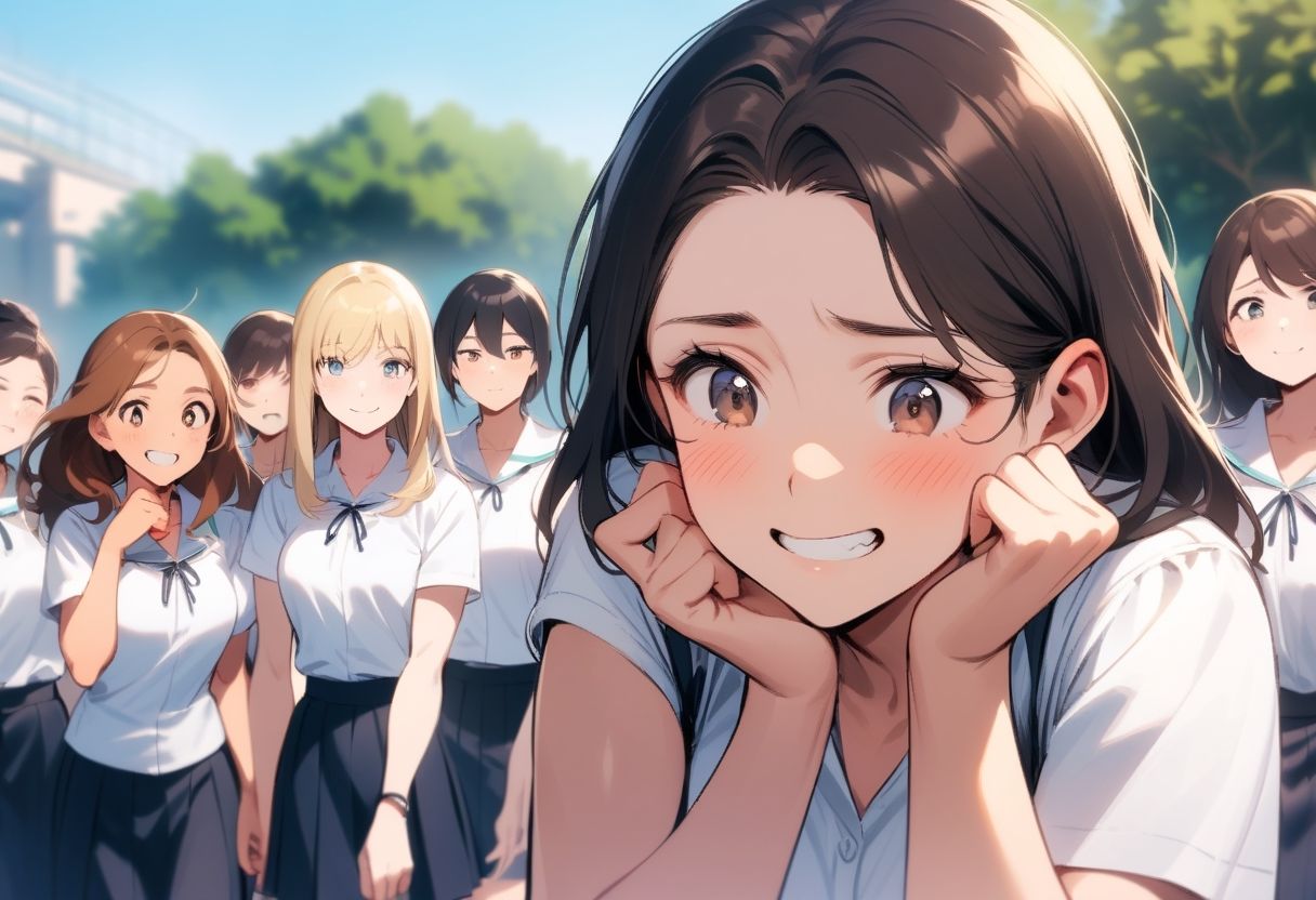 M男向けCFNMボイス  恥ずかしい短小包茎いじめ  女子校通学路編【第5話】公園で全裸にされて虐められている所にやって来た年上の女子校生に粗末なチンポを笑われ…恥ずかしいオナニー動画まで見られてしまう サンプル4ページ目