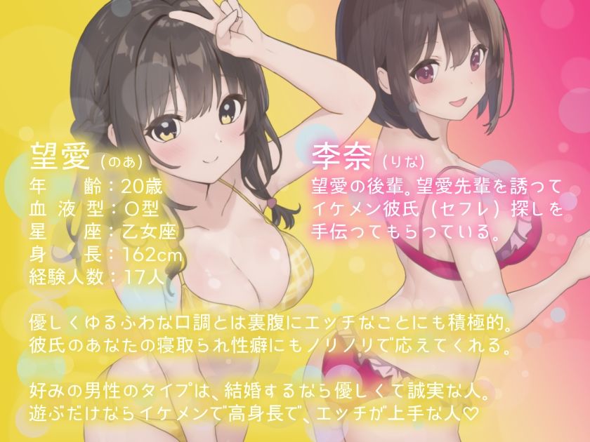 ゆるふわ彼女とマゾ彼氏―浮気デートの送迎＆お財布係にさせられ、セックス禁止の寝取られ報告で処理される都合のいいマゾ彼氏くん サンプル1ページ目