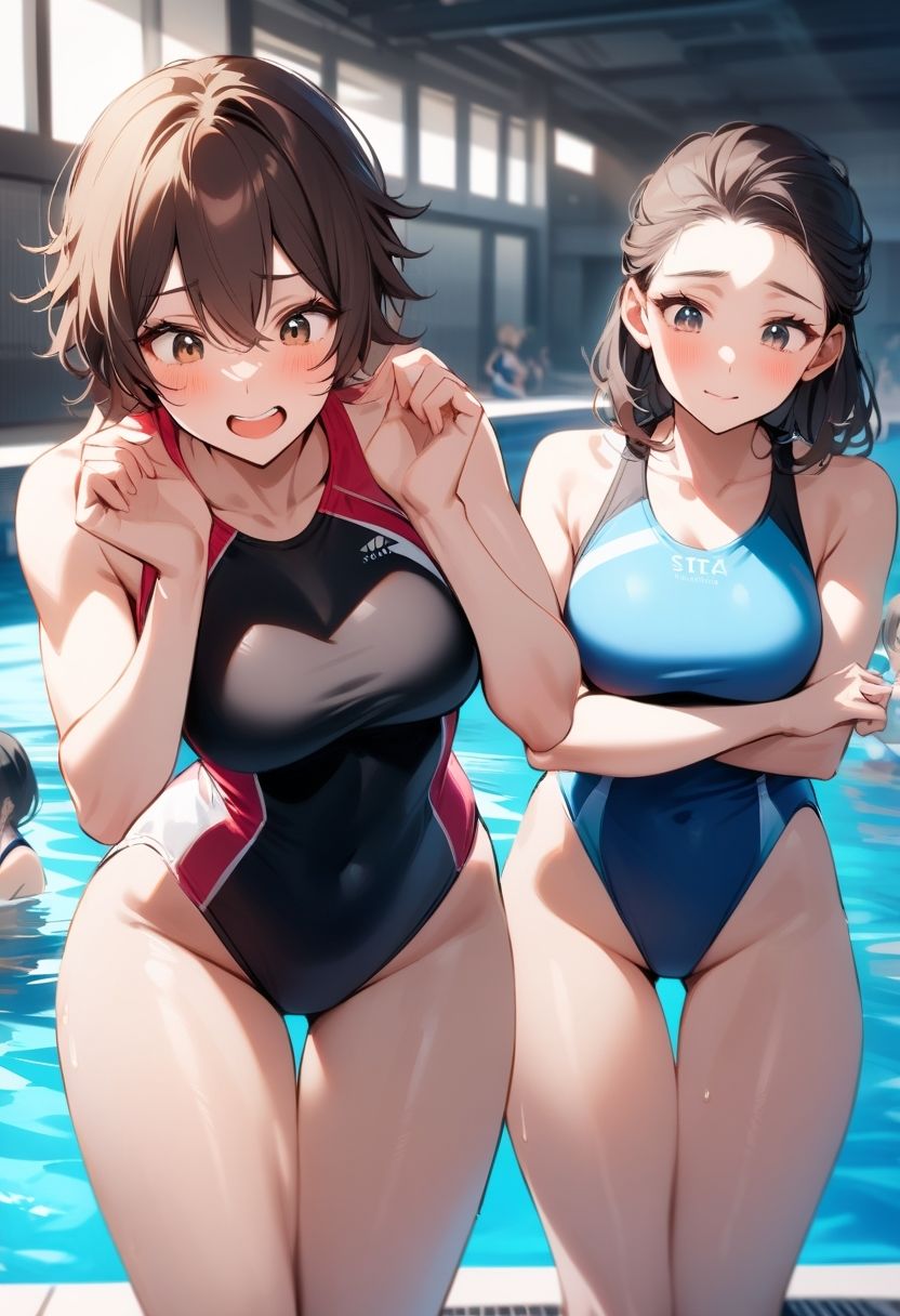 女子水泳部員たちの前で全裸にされて小され包茎チンポを付き出して「小便○僧」のポーズをさせられる屈辱  恥ずかしい短小包茎いじめ  女子水泳部編  M男向けCFNMボイス サンプル6ページ目