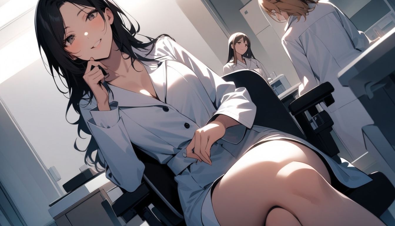 クールな美人女医が短小包茎のお子様チンポを優しく言葉責め…！大勢の女性が見ているのに惨めに射精…！ M男向けCFNMボイス作品  恥ずかしい短小包茎診察  美人女医＆ナース編後編 サンプル3ページ目