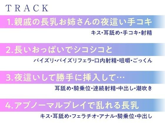 【全編囁き】夜中に襲いかかる長乳お姉さんの密着独りよがりえっち サンプル1ページ目