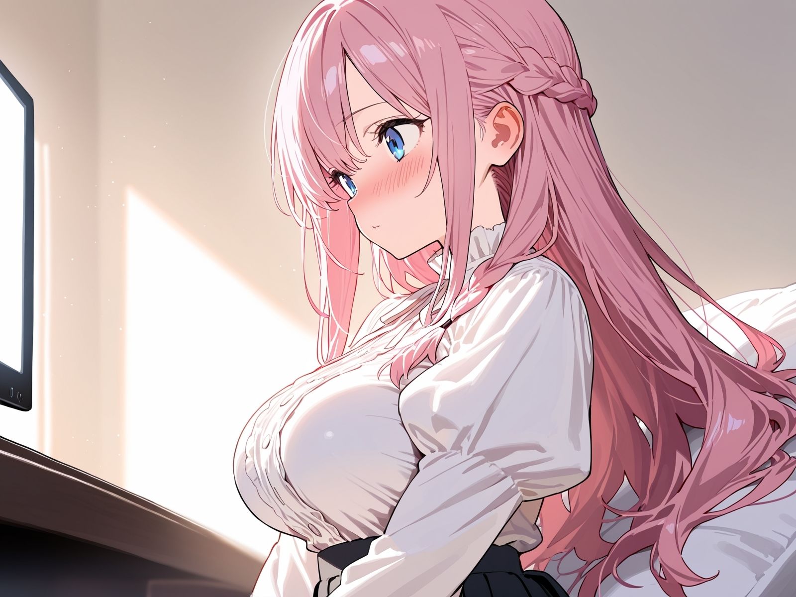 【オナニー実演】処女声優がアダルトビデオを観ながらオナニー！マッサージ中にエッチなことをされちゃう女の子のビデオを見ながら...... サンプル1ページ目