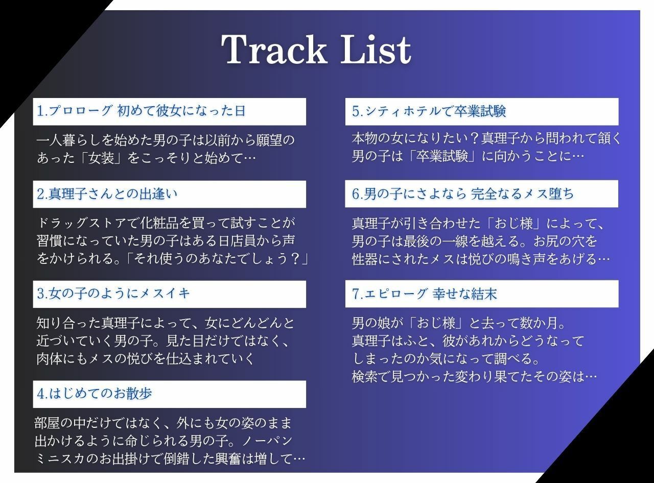 男の子から男の娘になった僕 女装趣味からメスホモ堕ちして幸せなの♪ サンプル1ページ目