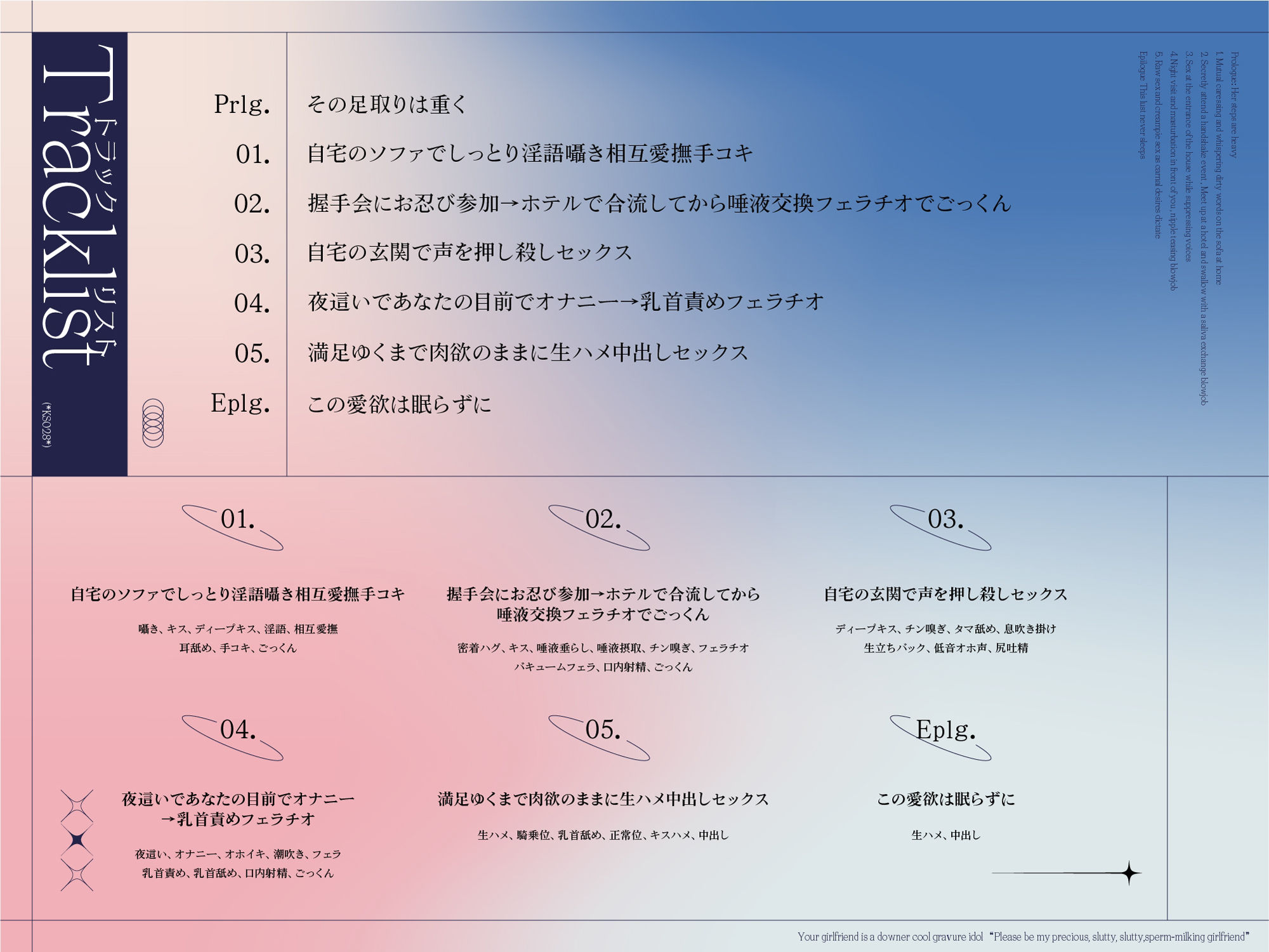 【長身グラドル男受け】君の彼女はダウナー・クールなグラビアアイドル ‘大切な僕だけの淫乱ドスケベ搾精彼女になってくれ’  【KU100】 サンプル5ページ目