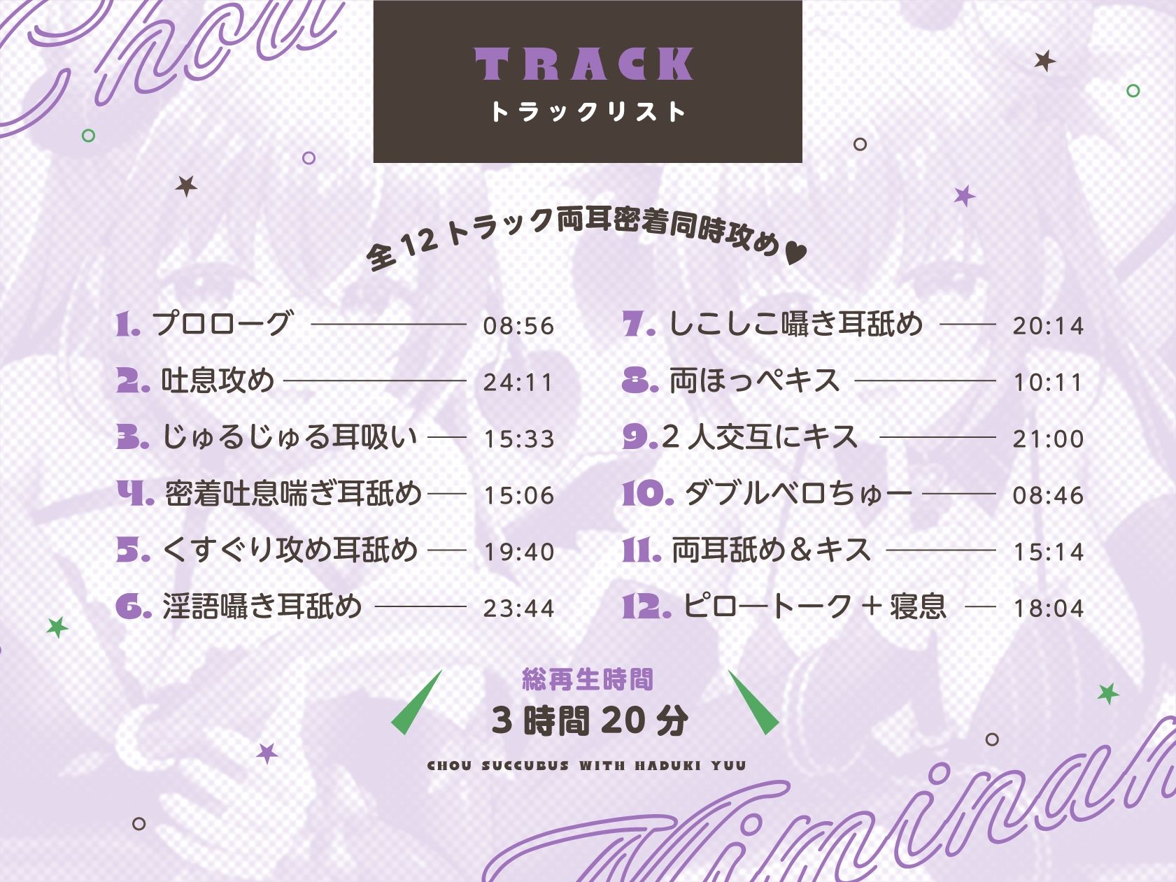 【耳舐め＆キス特化】超サキュバス with葉月ゆう【アドリブ作品/200分/KU100】 サンプル3ページ目