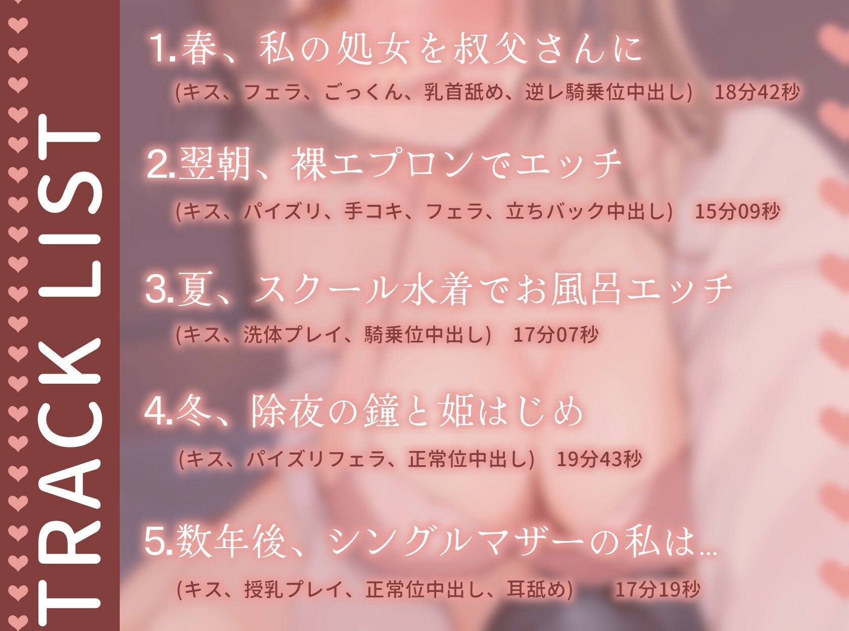 【逆NTR】親戚の巨乳美少女JKと禁断の近親相〇〜夜●いで処女を捧げた姪と妻子持ち叔父さんの淫らな1年間〜【1時間20分/背徳/孕ませ】 サンプル2ページ目