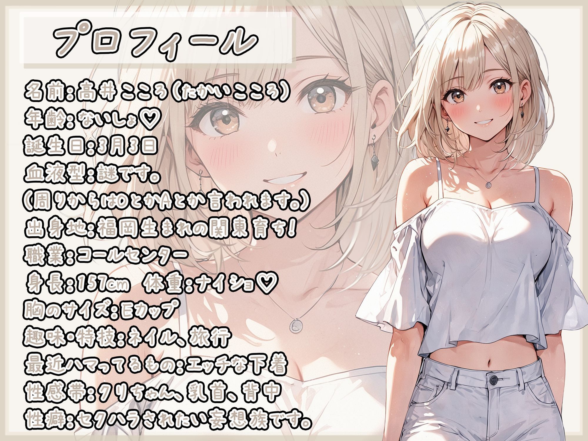 【オナサポ】セクシーボイスの同人声優高井こころ「ローションパイズリ」【高井こころ】 サンプル1ページ目