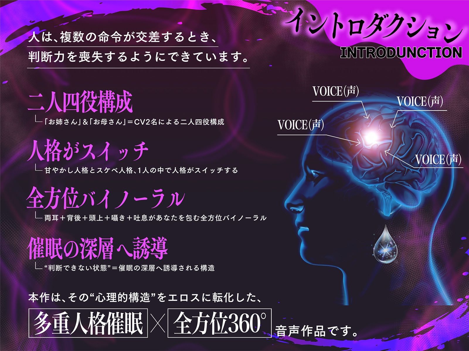 【全方向360°耳淫レ●プ】あまあまマルチ催● 〜白目をむくほど気持ちイイ快楽〜 サンプル4ページ目