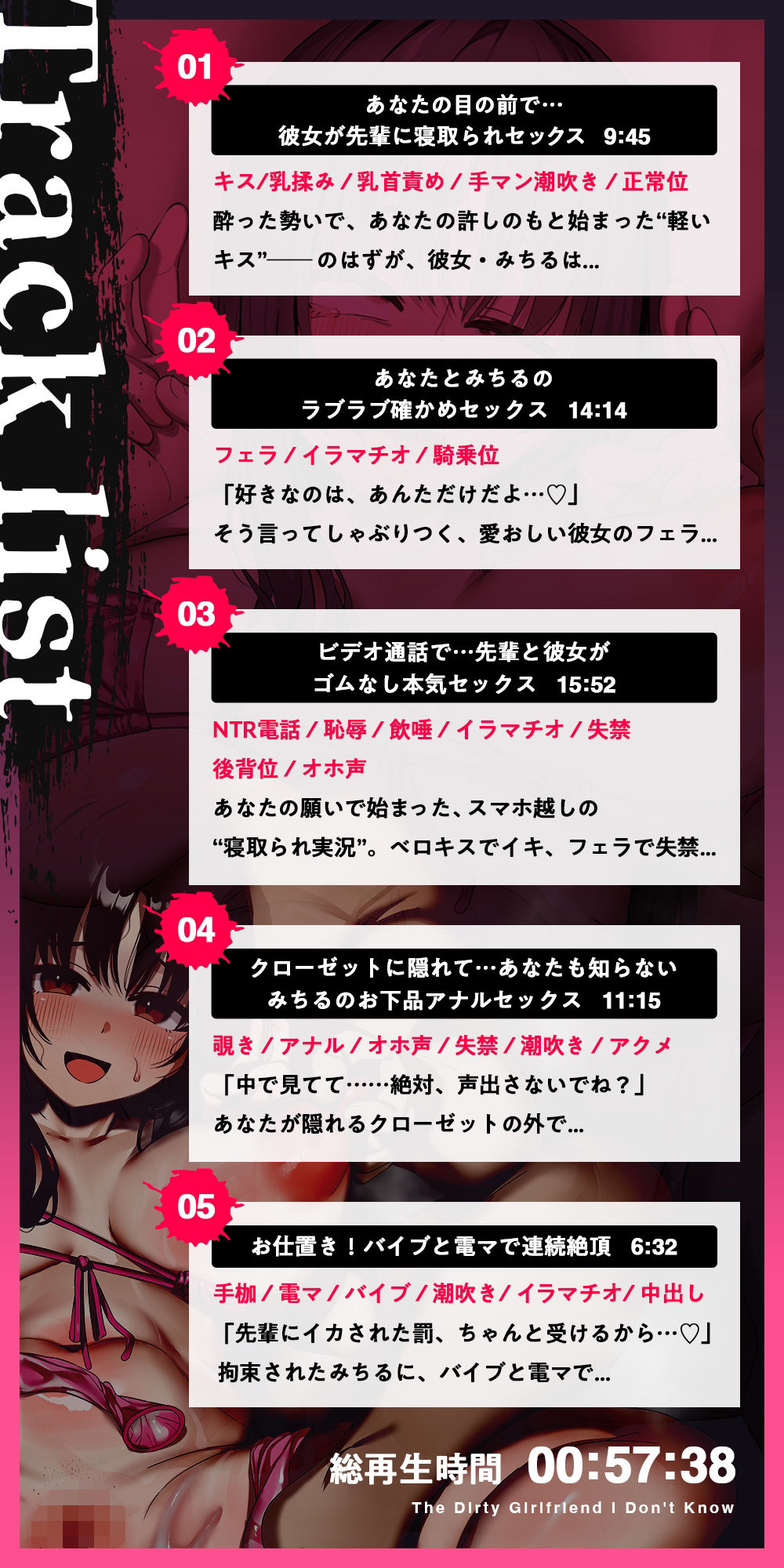 【寝取らせ】ボクの知らない卑猥な彼女〜激しく喘ぐ下品な声に鬱勃起〜【背徳感】 サンプル6ページ目