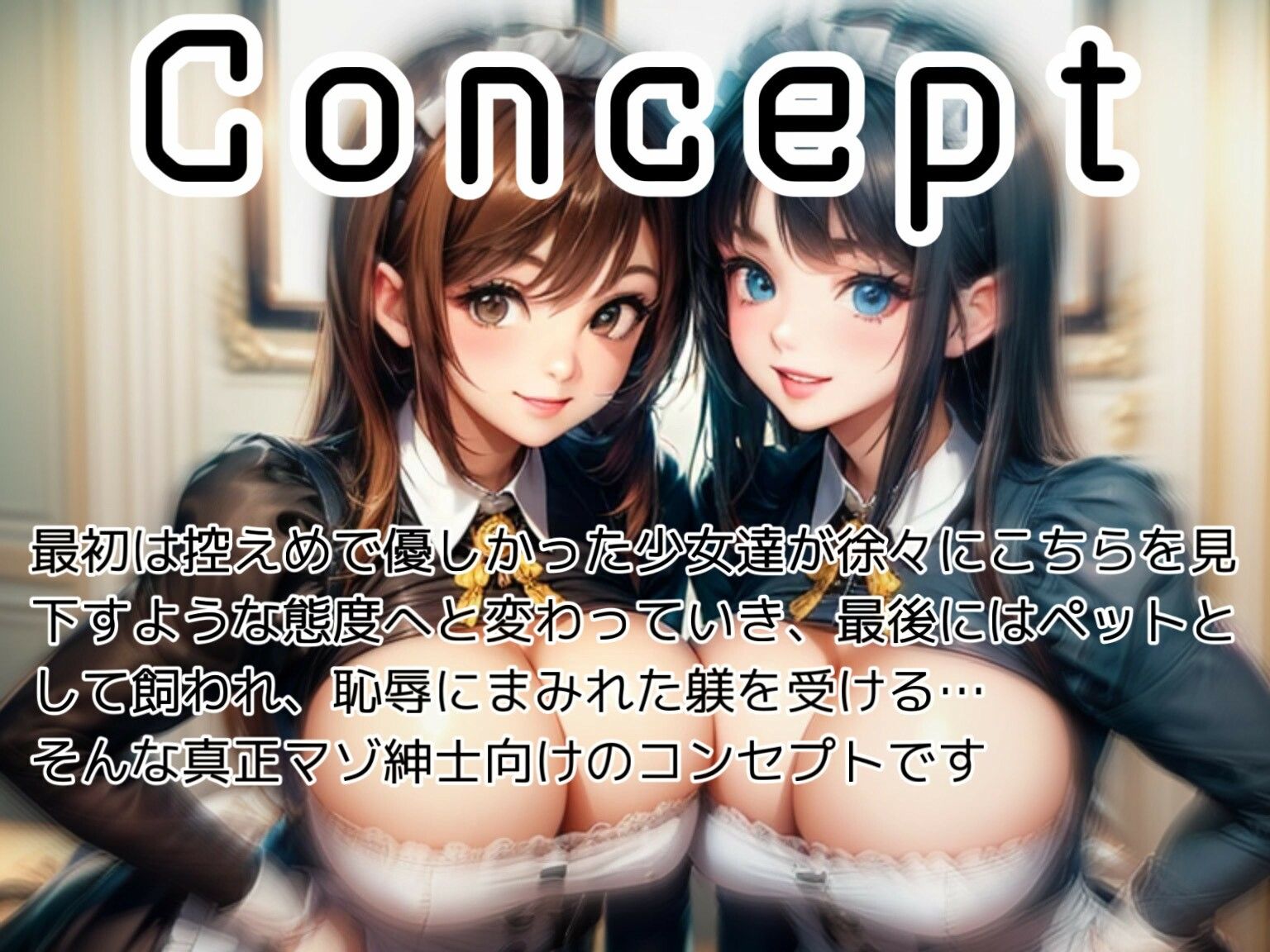 意地悪メイドのロリコンご主人様イジメ サンプル2ページ目