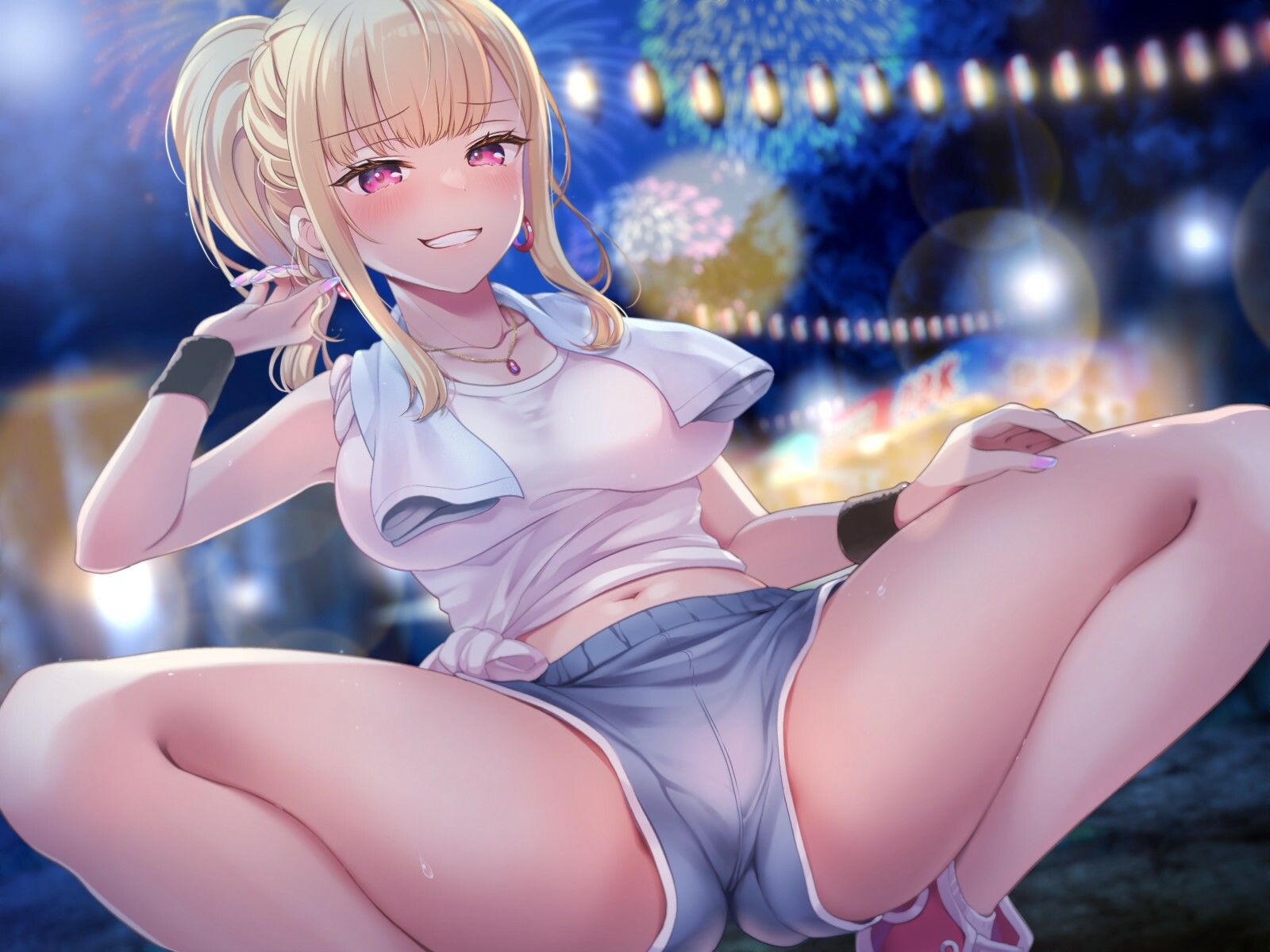 【オナサポ×挿入無し】ドSテキ屋ギャルの言いなりにされて…過剰な羞恥プレイで屋外罰ゲーム サンプル4ページ目