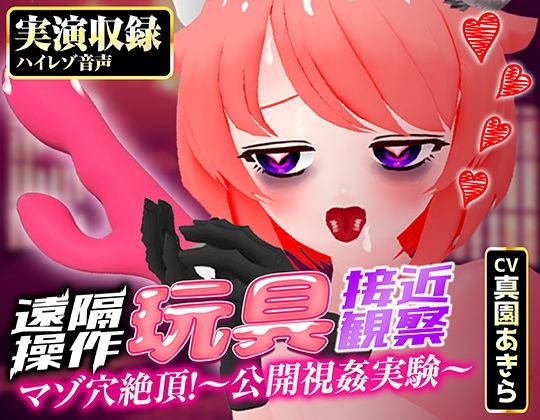 【実演収録】遠隔操作玩具接近観察☆マゾ穴絶頂！〜公開視姦〜【真園あきら/ハイレゾ音声】 サンプル1ページ目