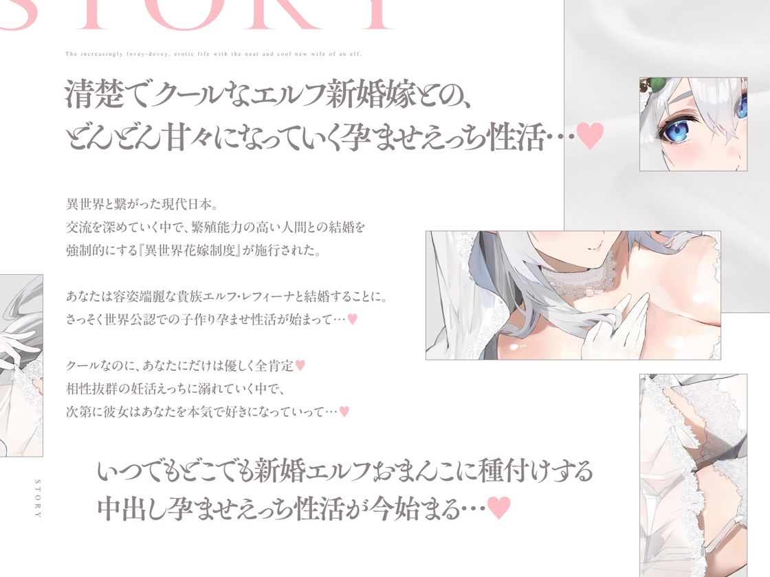 クールなのに徹底的に甘やかしてくれる孕ませエッチ好きの新婚エルフ嫁〜異世界花嫁制度〜 サンプル2ページ目