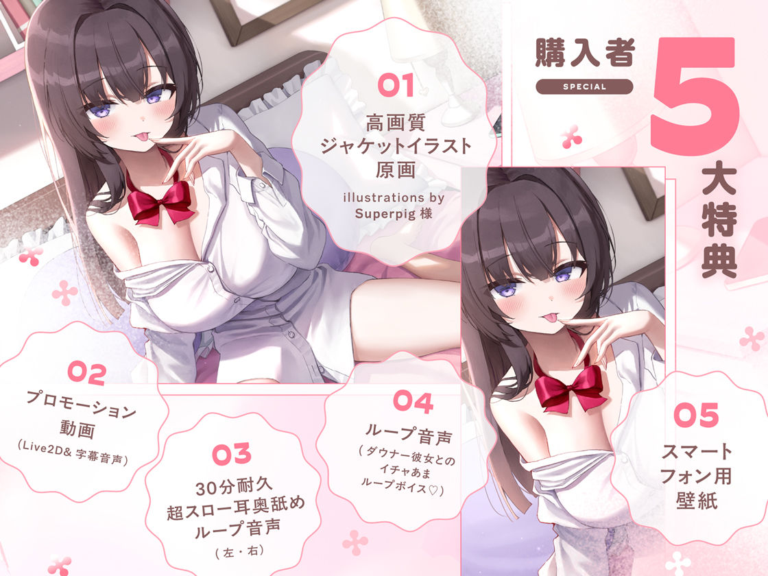【たっぷり無声音×耳奥舐め】お耳焦らし好きのための’超スロー耳奥舐め’〜耳の深層までね〜っとり舐められて幸せになる音声♪〜 サンプル6ページ目