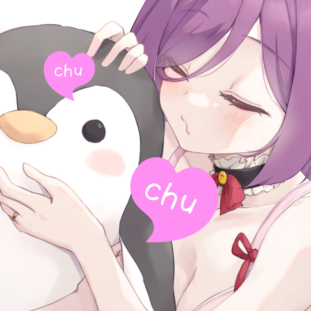 【Wハーレム】お屋敷メイド梢の両耳ちゅっちゅな好き好き耳キス添い寝 サンプル7ページ目