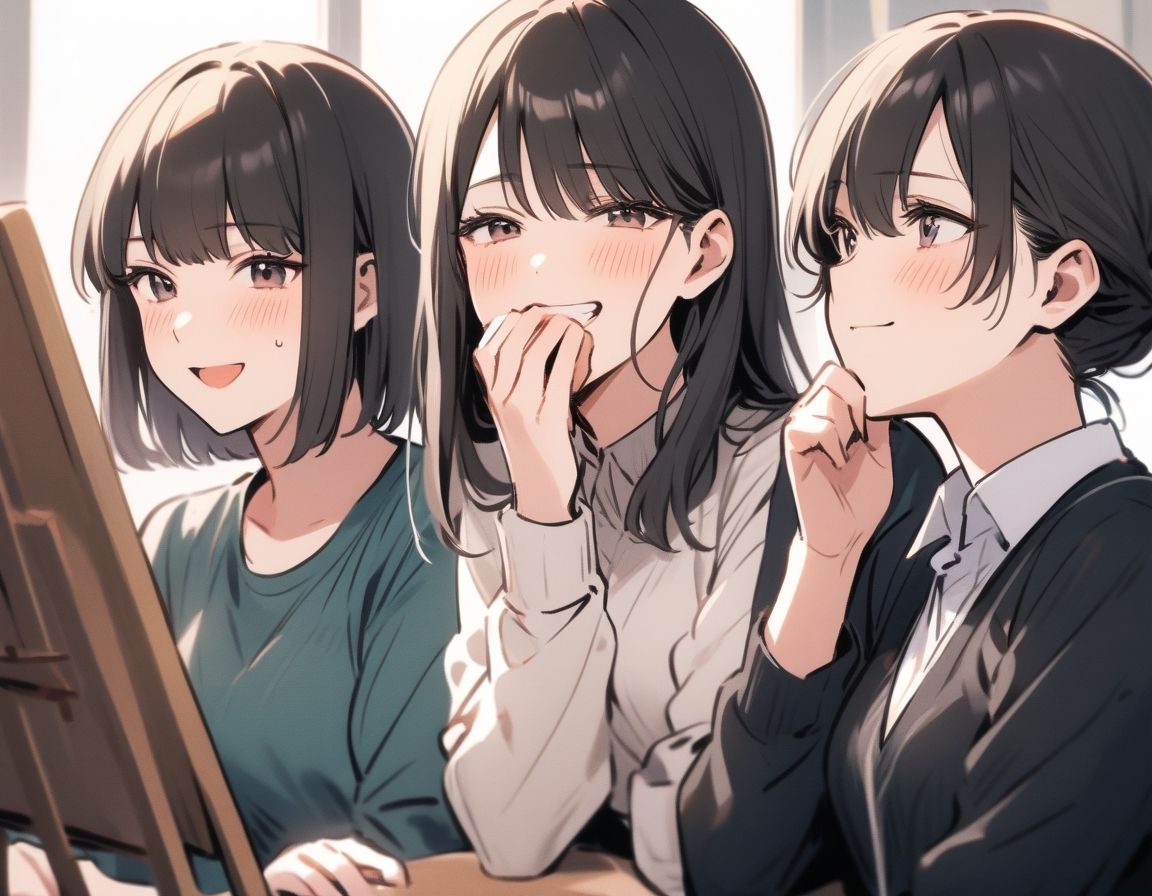 M男向けCFNMボイス  有栖川ありさのCFNM体験談  男性ヌードモデル編  【第3話】  恥ずかしい短小包茎を描かれちゃう童貞君。女子大生のお姉さん達の目の前でチンポが勃起してしまい…！ サンプル3ページ目