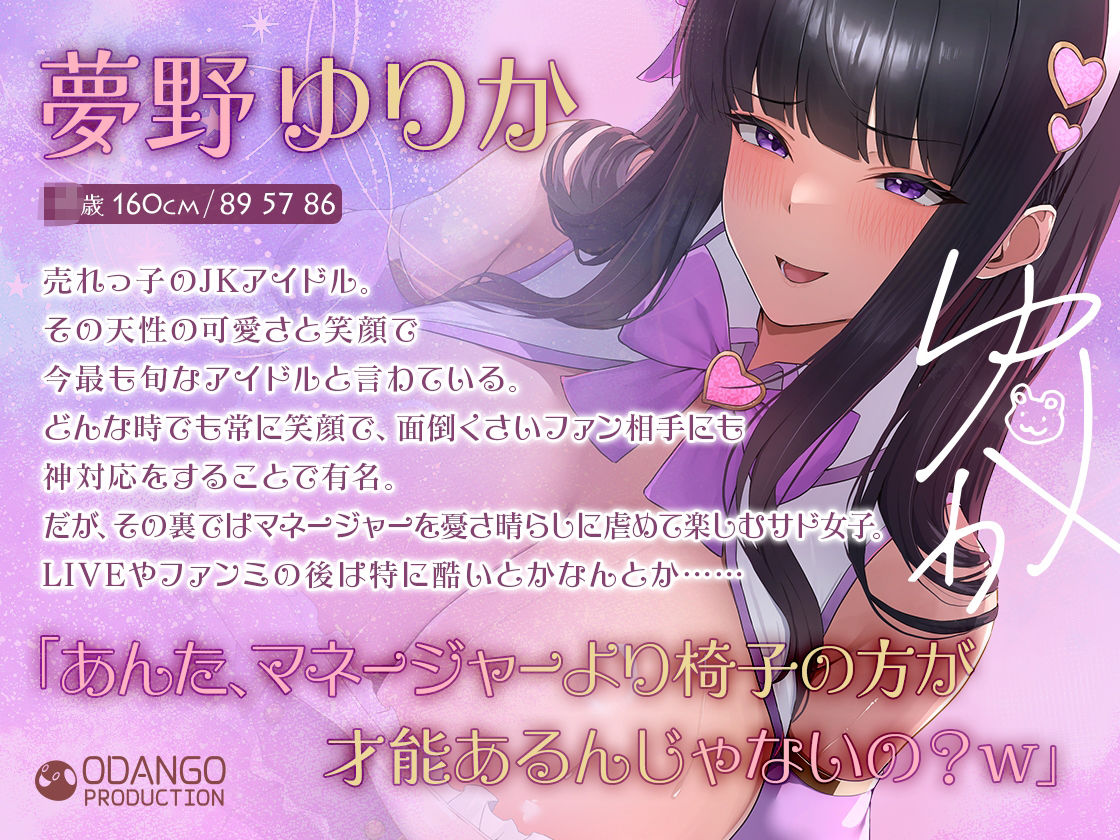 【2時間22分！！マゾ虐めフルコース】アイドル様と、Mな僕。〜ストレス発散はマネージャーの身体で〜 サンプル2ページ目