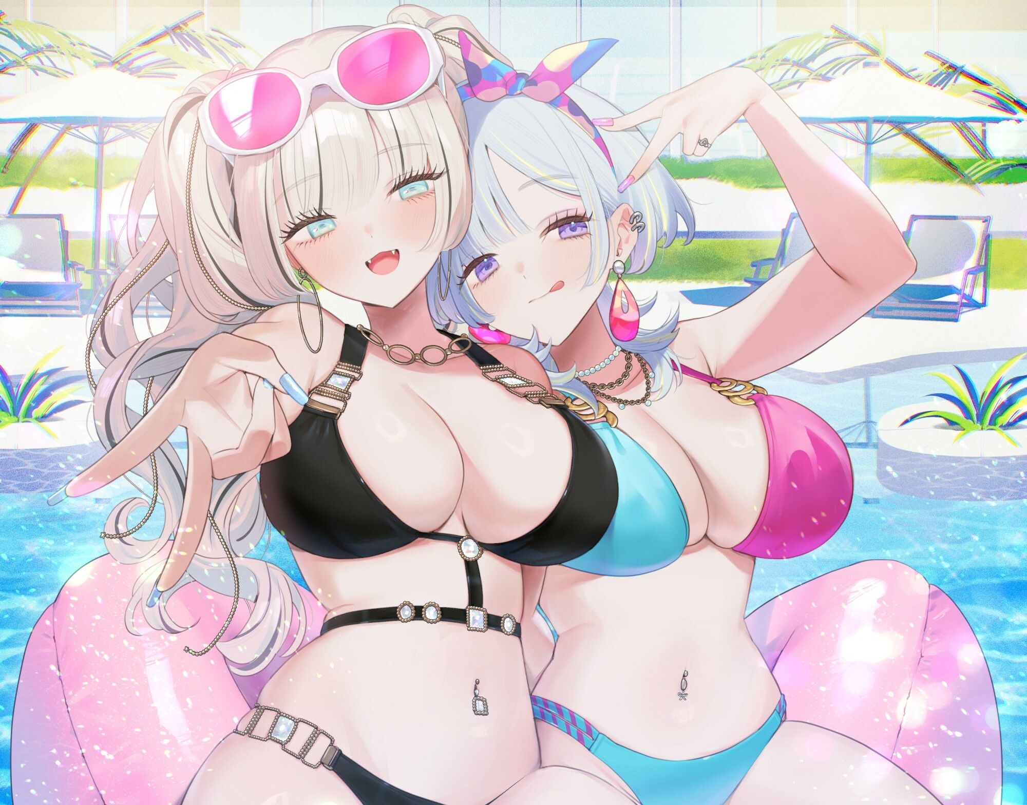 【KU100】夏乳ハーレムinマリンパレス！ デカパイ白ギャル逆ナンセックス♪ サンプル8ページ目