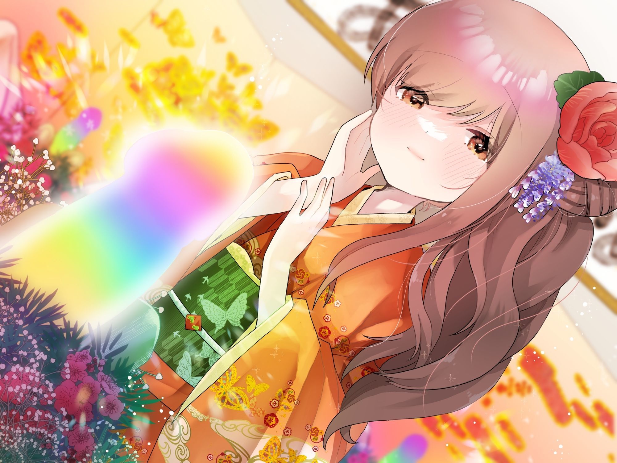 迎春！ちんぽ華道部！ 〜生けてイかせる君と輝き合う性春のお話〜【ハメましておめでとうございます〜！】 サンプル2ページ目