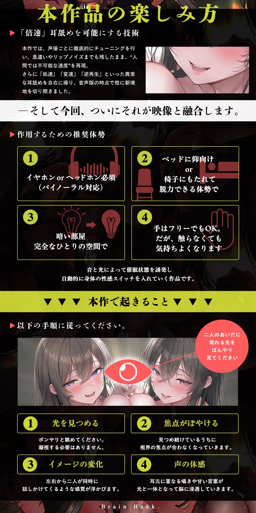 【超高速耳舐め】「脳が、バグる。」 The Movie〜超高速・半減速・逆再生の超気持ちイイ耳舐めで快楽発狂〜 サンプル4ページ目