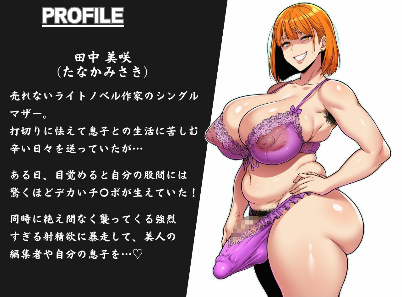 発情ふたなり熟女ママの孕ませメス堕ち肉オナホ計画 サンプル1ページ目