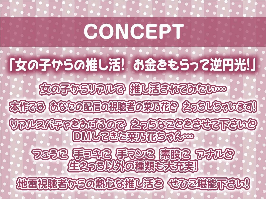 【逆推し活】ドスケベリアルスパチャ〜ゲキヤバ地雷視聴者とバレないように配信中にリアルスパチャ無声囁きえっち〜 サンプル4ページ目