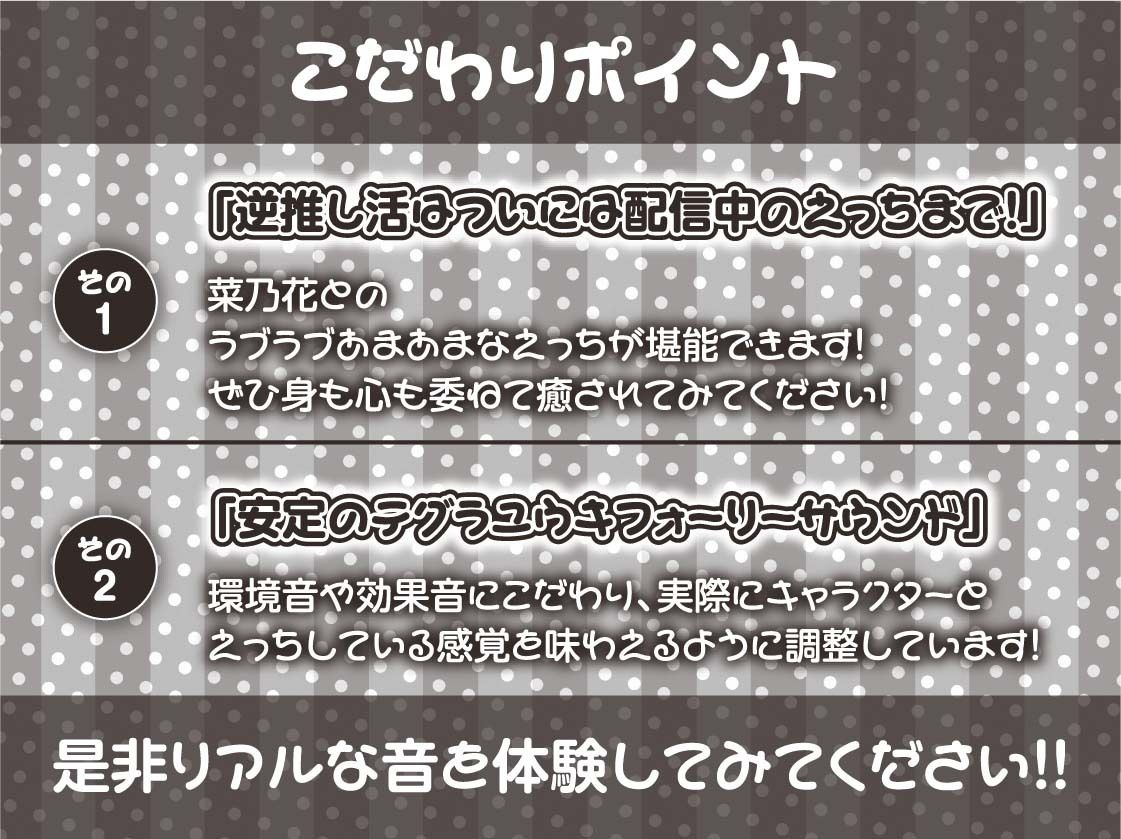【逆推し活】ドスケベリアルスパチャ〜ゲキヤバ地雷視聴者とバレないように配信中にリアルスパチャ無声囁きえっち〜 サンプル7ページ目