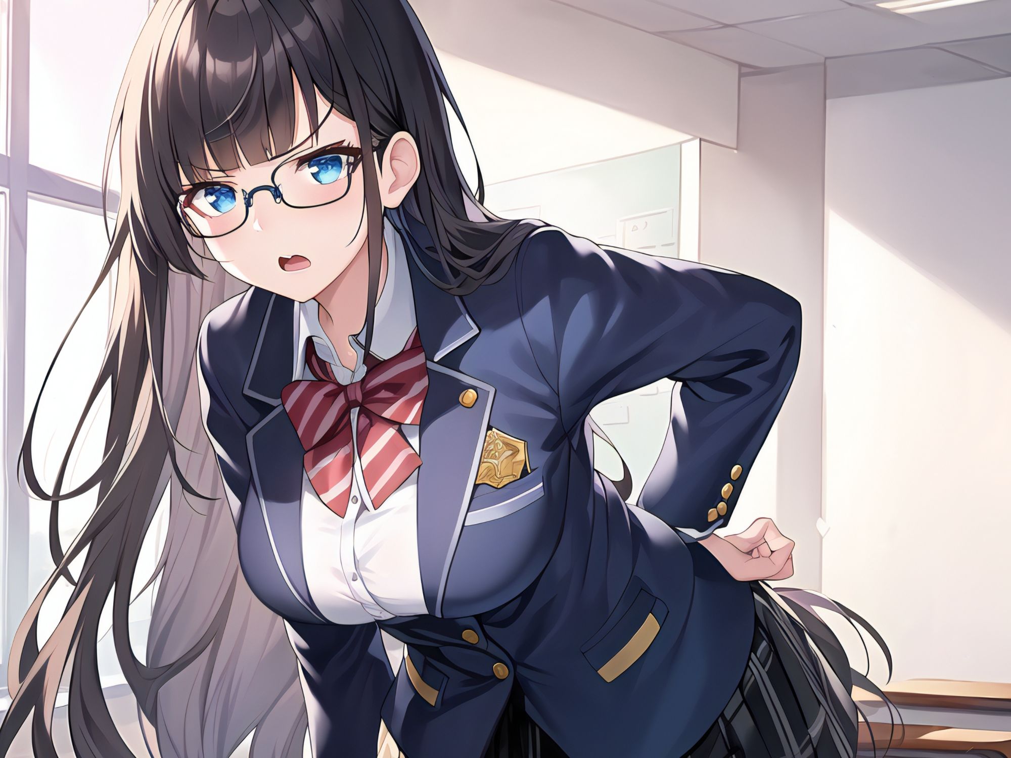 【ず〜っと100円】エロ乳風紀委員ちゃんに催○をかけて性犯罪対策として搾精してもらう話【オホ声/アナル舐め/食チンカス】 サンプル2ページ目